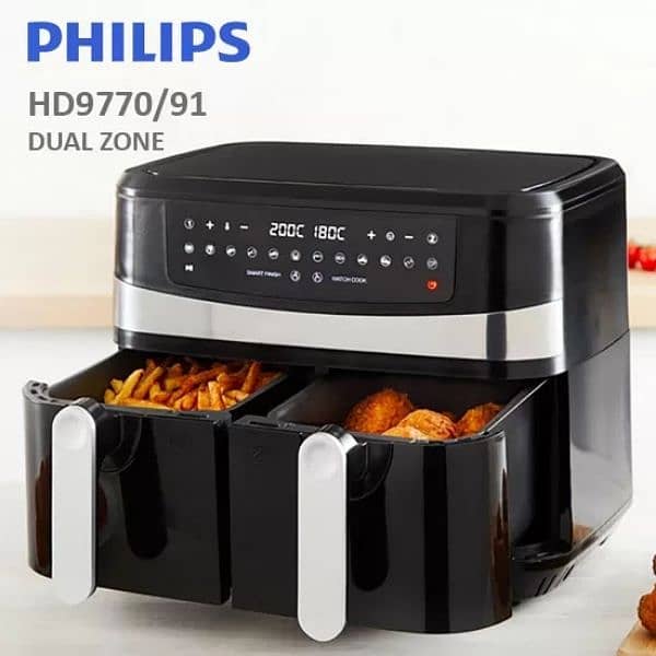 Philips Dual Zone Air Fryer 8.5L Capacity, 16-in-1 Airfryer, 0