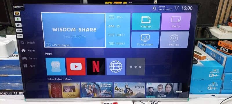 65" inch Samsung Led tv YouTube Netflix mobile wirless display connect 3