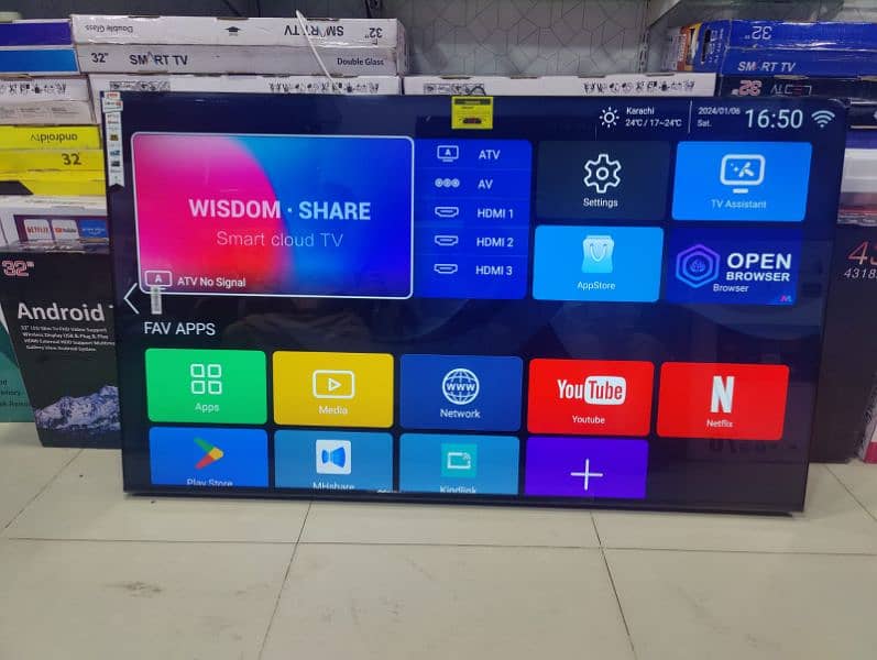 65" inch Samsung Led tv YouTube Netflix mobile wirless display connect 12