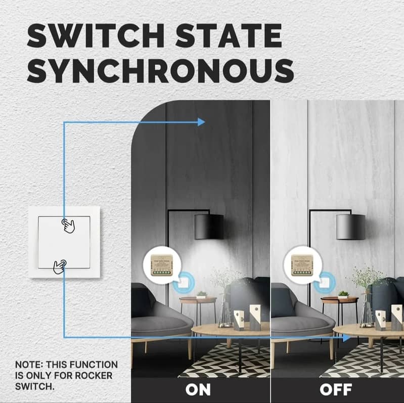 SMART HOME / Switch 1 Gang, WIFI, works  Alexa / Smart Life 6
