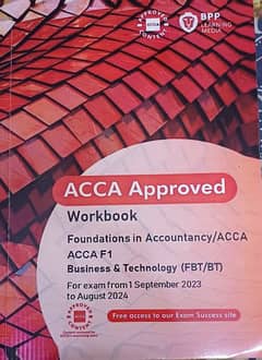 ACCA BPP Business and Technology workbook and exam practice