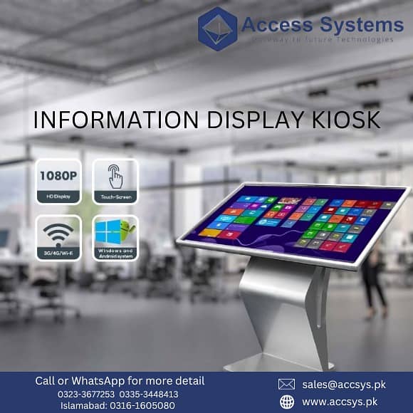 Digital Kiosk 32, 44inch IR Touch Kiosk Informative Kiosk 03233677253 2