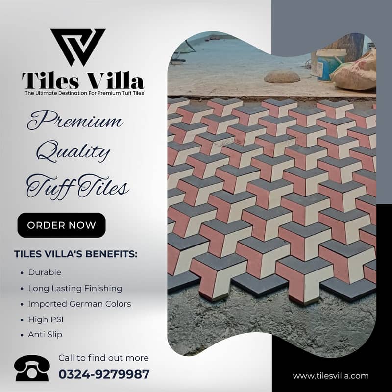 Tuff Tiles / Car Porch And Ramp Tiles / Garden Tiles / Chemical Tiles 2