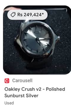 okley crush v2. very precious watch