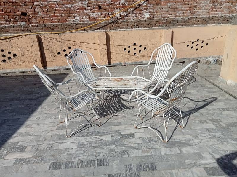 Garden Chairs with center table call on 03045007437 2