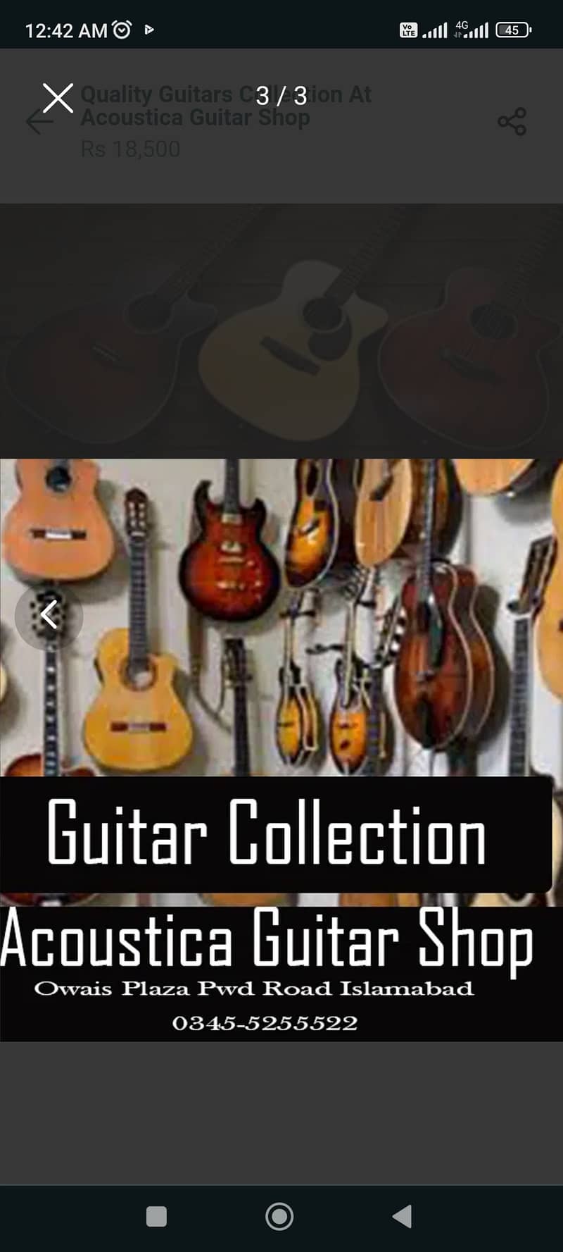 Jambo acoustic guitar at Acoustica guitar shop 4