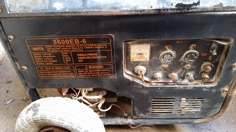 generator used and dead condition 2.5kv 2