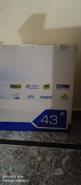 Haier led 43 inches brand new 2