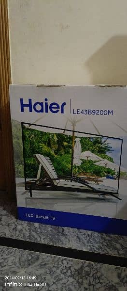 Haier led 43 inches brand new 3