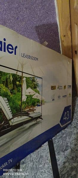 Haier led 43 inches brand new 4