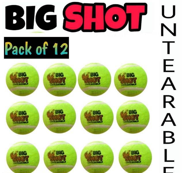 Big Shot Cricket Balls, Pack Of 12 (03135124940) COD AVAILABLE 0