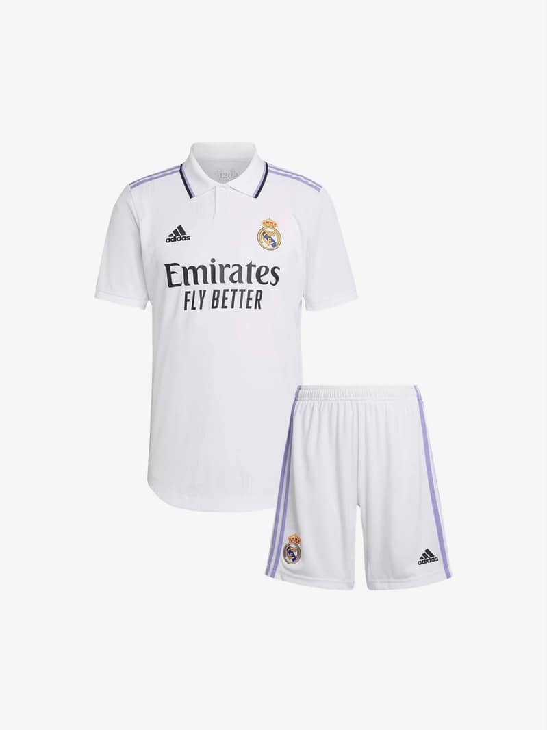 Real Madrid Ronaldo Club Football Kit (Shirt+Shorts) For Boys & Girls 0