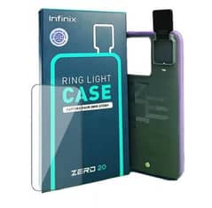 Infinix Zero 20 Orignal Cover With Ring Light and Screen Protector
