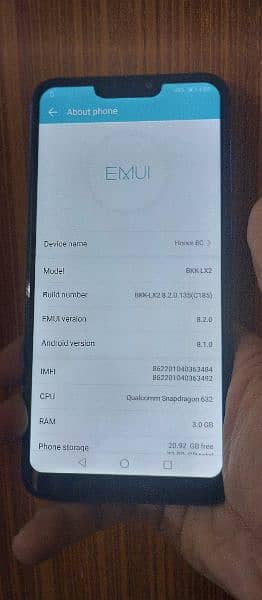 Honor 8c Ram 3Gb 32 Gb PTA Approved 5
