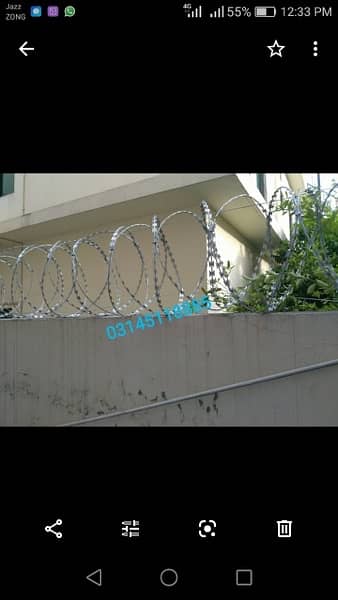 Home Safety Razor Wire Chainlink Mesh Fence Concertina Barbed 6