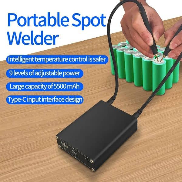 DIY Storage Mini Touch spot Welder 5V 6 Speed Adjustable 18650 Li-io 9