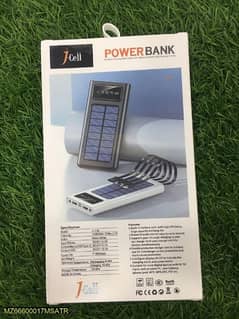 10000mah Power bank with solar energy 0