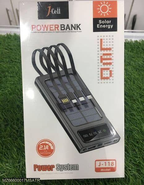 10000mah Power bank with solar energy 1