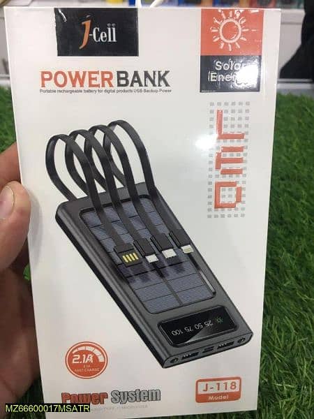 10000mah Power bank with solar energy 2