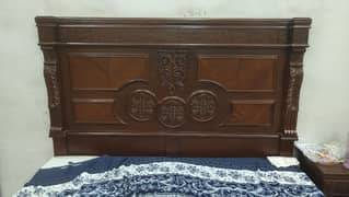 Solid Wood New King Bed Set For Sale