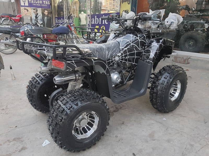 two seat Big size quad 4 wheels 124cc delivery all Pakistan 3