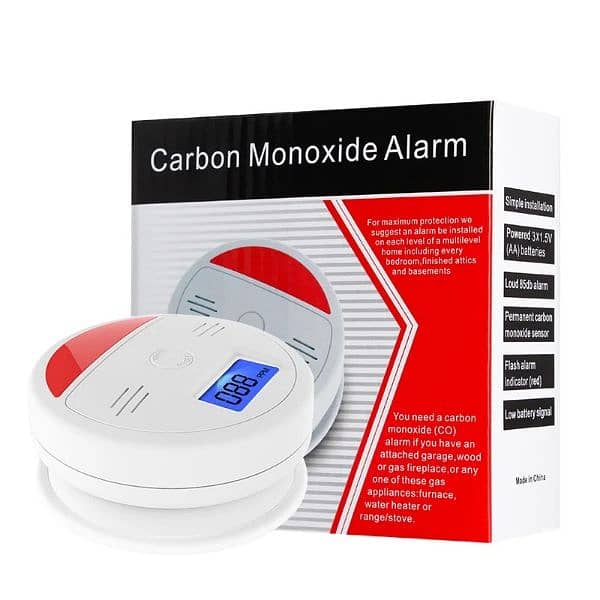 CO Carbon Monoxide Alarm Sensor Poisoning kitchen Smoke Gas Test 0