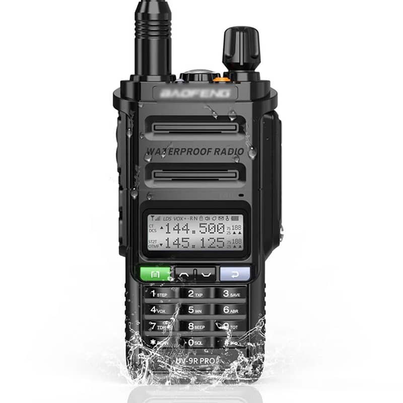 UV-9R Plus high volt waterproof walkie talkies set VHF & UHF supported 6