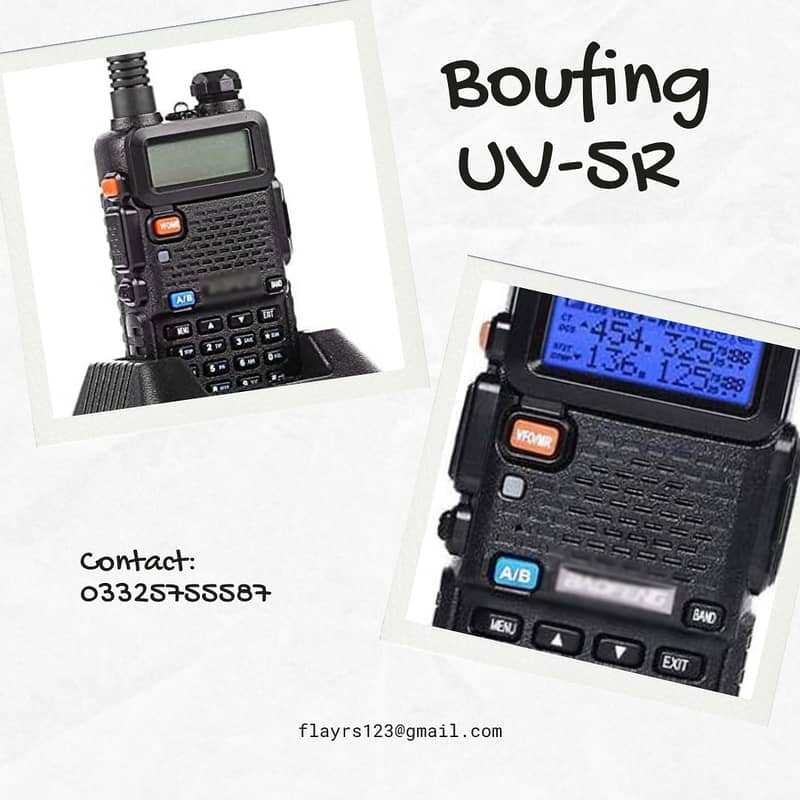 UV-5R Two-Way Radio walkie talkie Dual-Band long range wireless set 7
