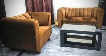 Sofa 3 seat velvet poshish