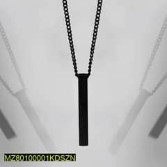 vertical bar pendant necklace