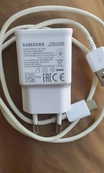 Samsung Galaxy a52 ka 15 wat super fast original box wala charger 0