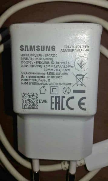 Samsung Galaxy a52 ka 15 wat super fast original box wala charger 1