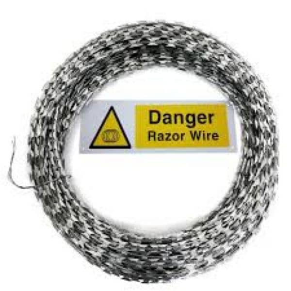 Razor Wire & Electric Fence In Bulk Quantiy - Galvanized Mesh 0