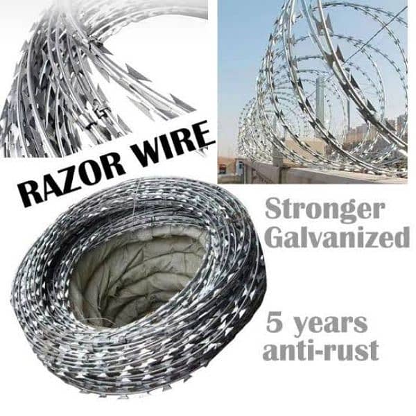 Razor Wire & Electric Fence In Bulk Quantiy - Galvanized Mesh 2