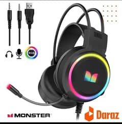 rgb gaming headphones with stereo and 3.5 mm jack also with usb 3.0