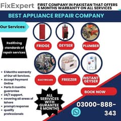 plumber services electrician services AC Repair gas geyser Repair