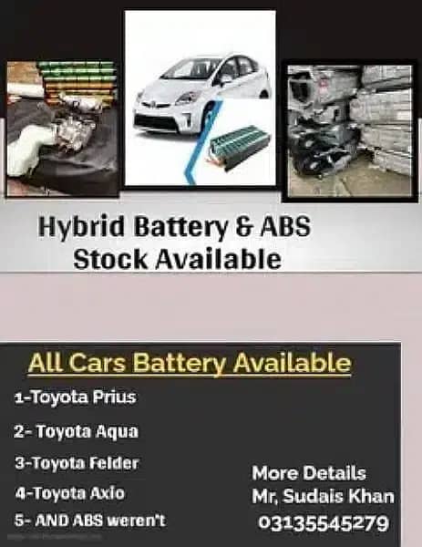 Toyota Hybrid Battery Prius Aqua Axio Fielder With 3 Year Warranty 17