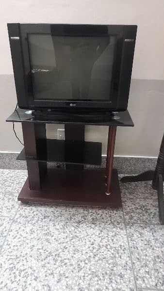 TV with TV trolly 0