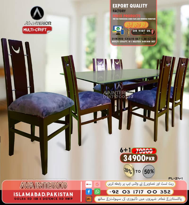 glass top dining table / dining table with chair / 8 dining chairs 2