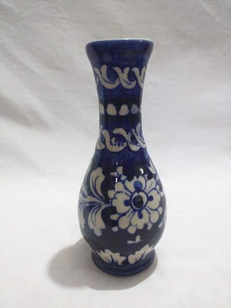 vase blue pottery 5
