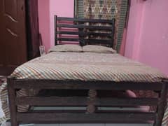 Matel bed with mattress