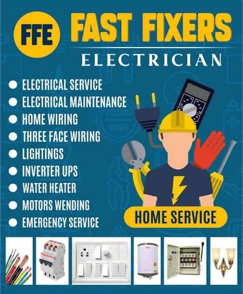 all Electrician work home and office maintenance all Karachi 0