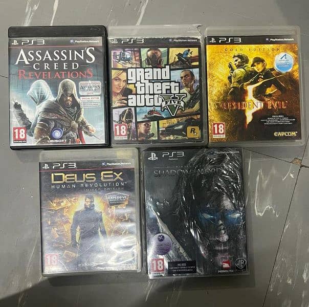 Ps3 Slim console with 5 cds USA bought with 2 controllers with stand 5
