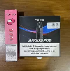 Voopoo Argus Pod With Tokyo Iced Litchi Flavour.
