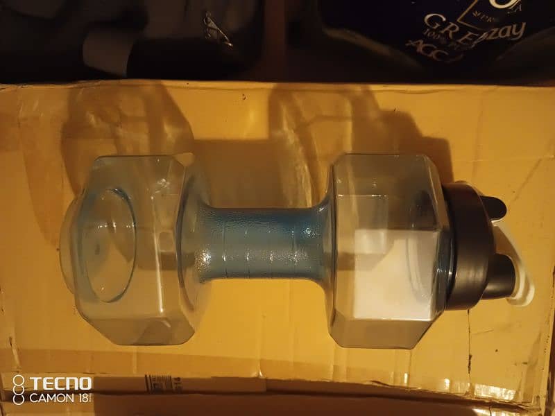 Large Size Dumbell Shape Gym Water Bottle 0