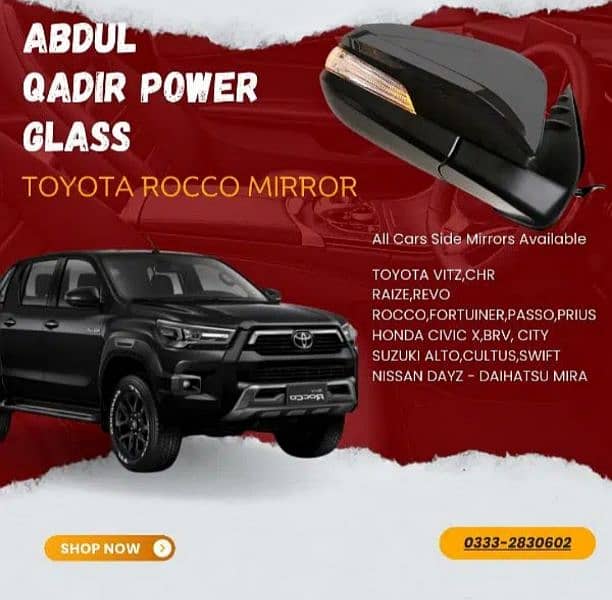 Toyota Hilux Rocco Revo FORTUNER Corolla Xli Gli - Car Side Mirrors 0
