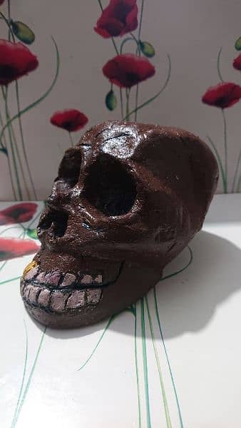 unique decoration skull design candle stand skull and paperweight 2