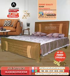 Bed set/Bedroom set/double bed/sheesham wooden bed/ Chusion Bed
