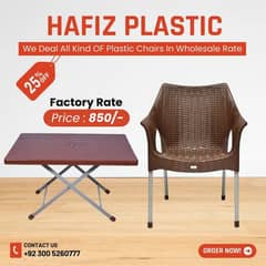Plastic Chair And Tables . . Hafiz plastic 0300 5260777
