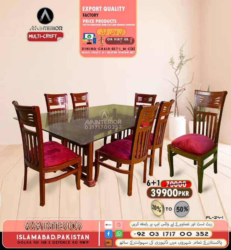 6 chair dining table set/wooden table/luxury dining/round dining table 4